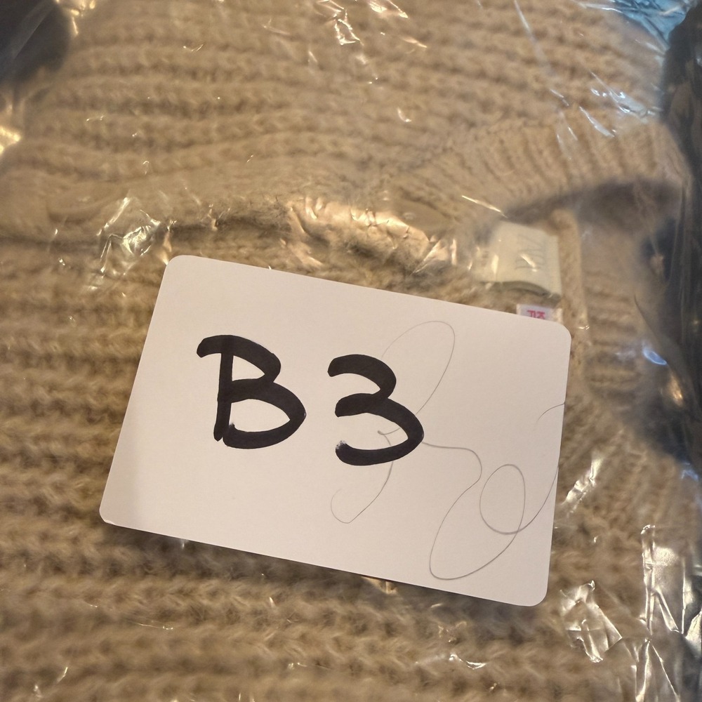 Zara Kids Chunky Knit Sweater Vest Beige Button Front Cardigan Style 5-6Y NWT - Picture 6 of 6
